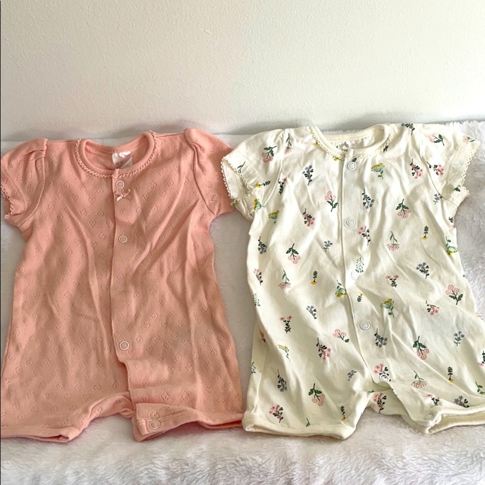 3 for 20—-Short baby rompers